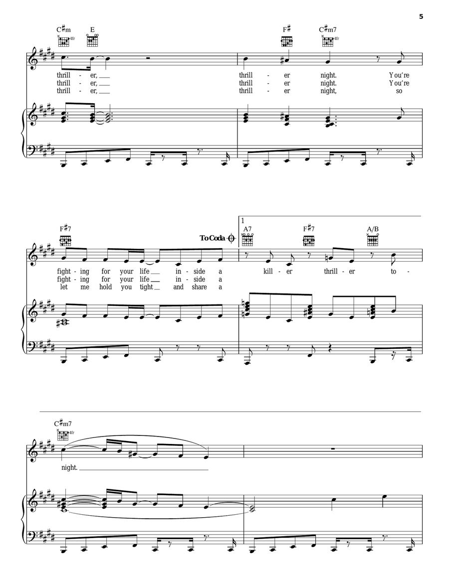 Thriller Thriller Acoustic Guitar scores gallery preview page 5