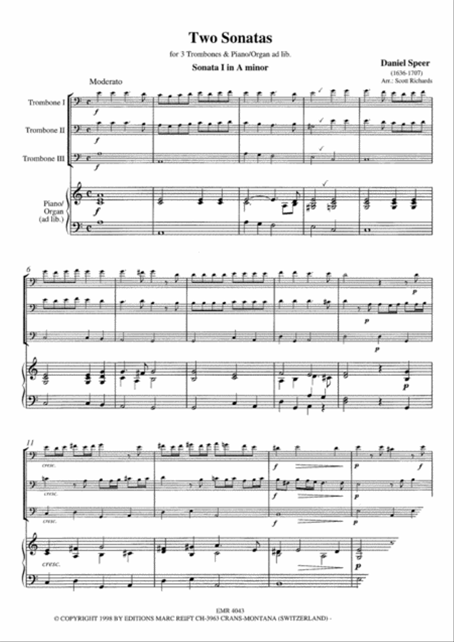 2 Sonatas Trombone Trio scores gallery preview page 4