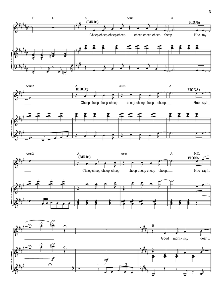 Morning Person Morning Person Piano, Vocal scores gallery preview page 3