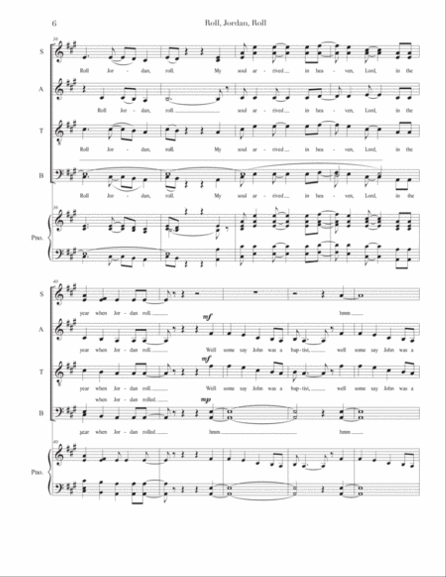 Roll Jordan Roll 4-Part scores gallery preview page 6
