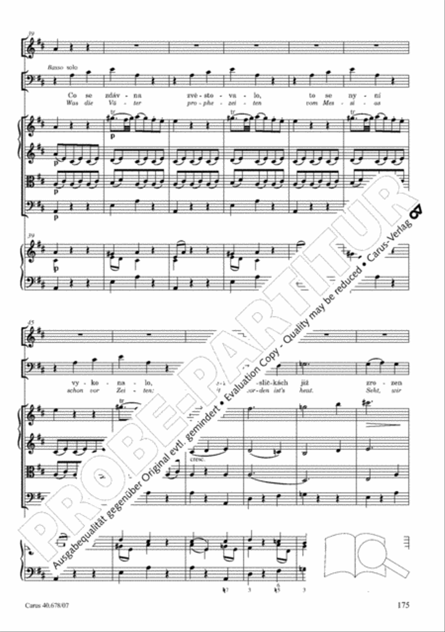 Missa pastoralis bohemica 4-Part scores gallery preview page 188