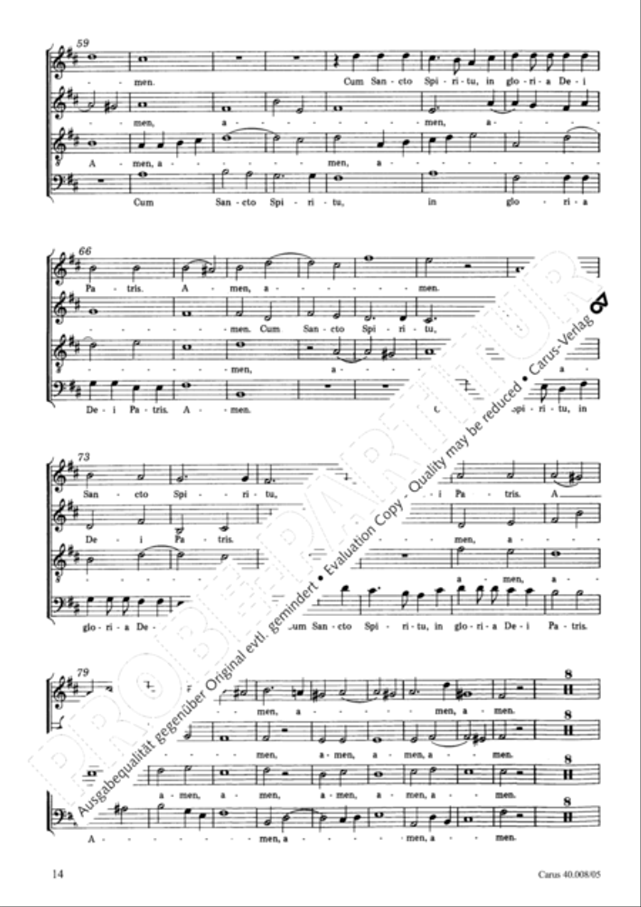 Introduzione e Gloria 4-Part scores gallery preview page 15