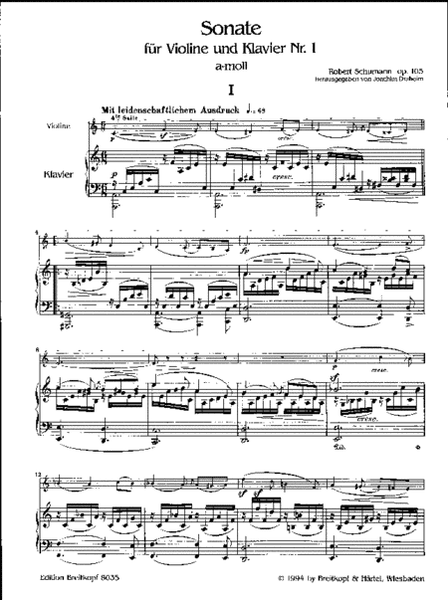 Sonata No. 1 in A minor Op. 105