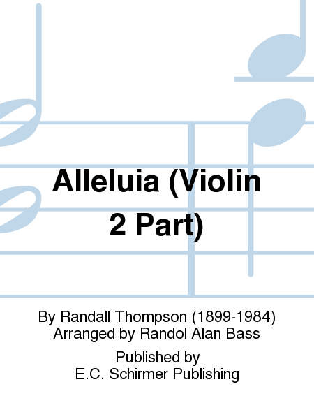 Alleluia (Violin 2 Part)