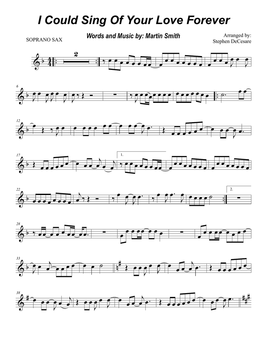I Could Sing Of Your Love Forever Woodwind Duet scores gallery preview page 5