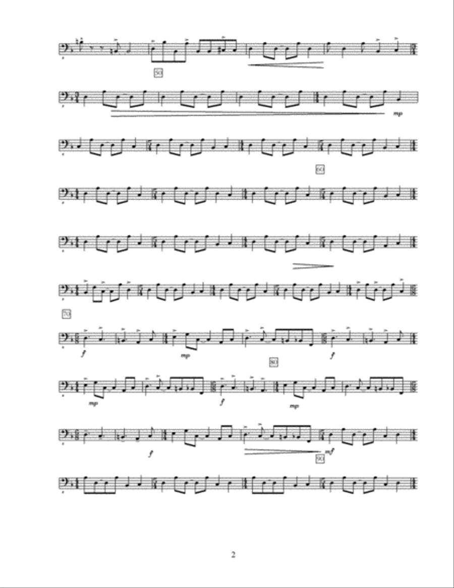 Sync (Bass Part Only) Small Ensemble scores gallery preview page 2