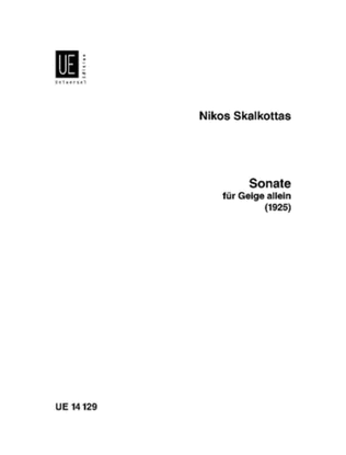 Book cover for Sonata for Violin Solo