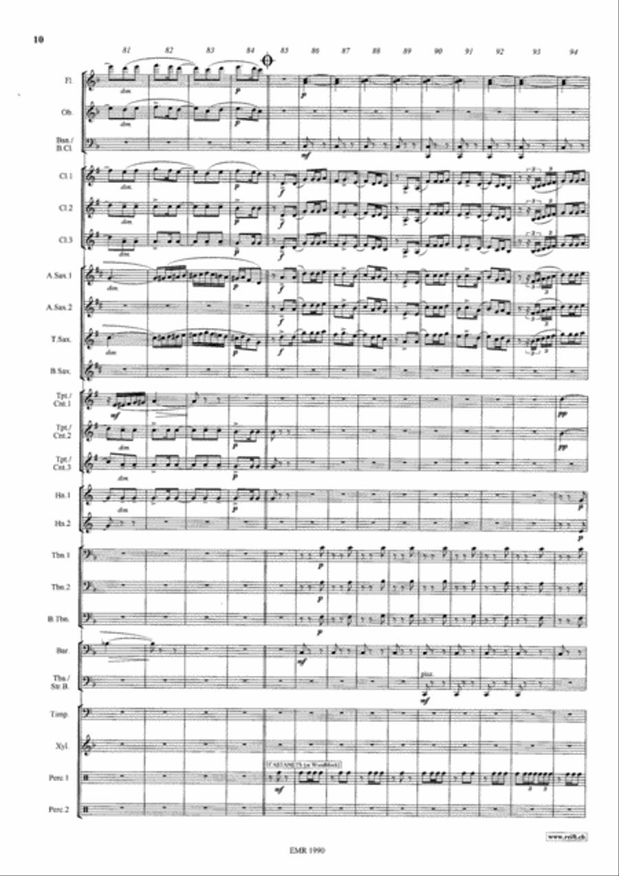 Espana Espana Concert Band scores gallery preview page 11