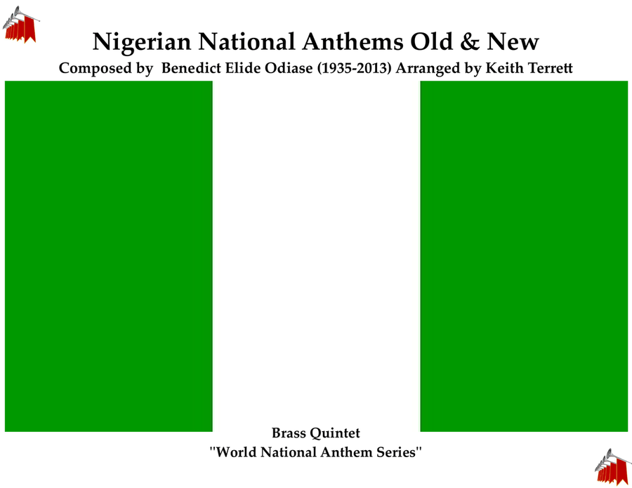 Nigerian National Anthem for Brass Quintet (Old & New) Brass Quintet scores gallery preview page 1