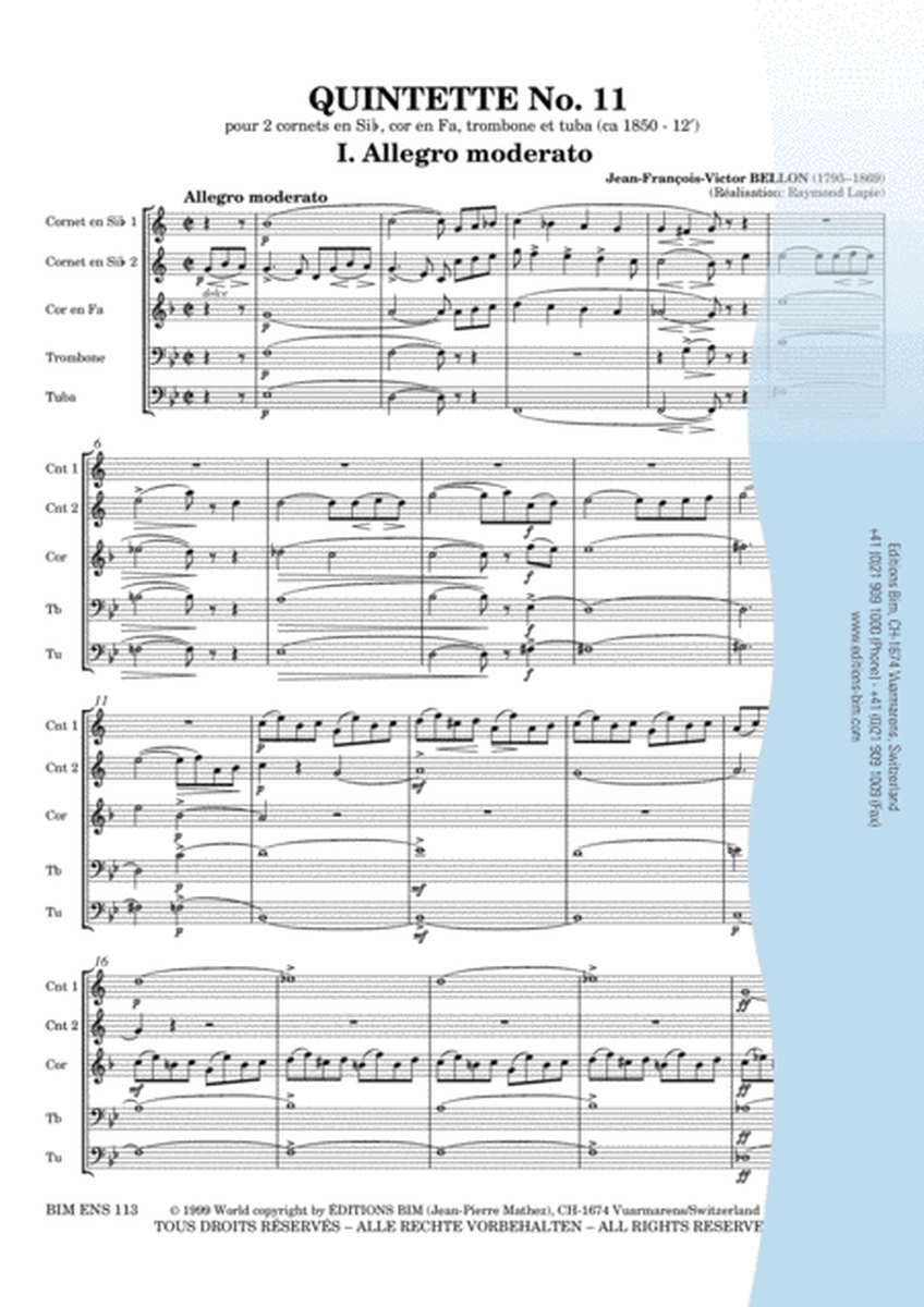 Quintette No. 11