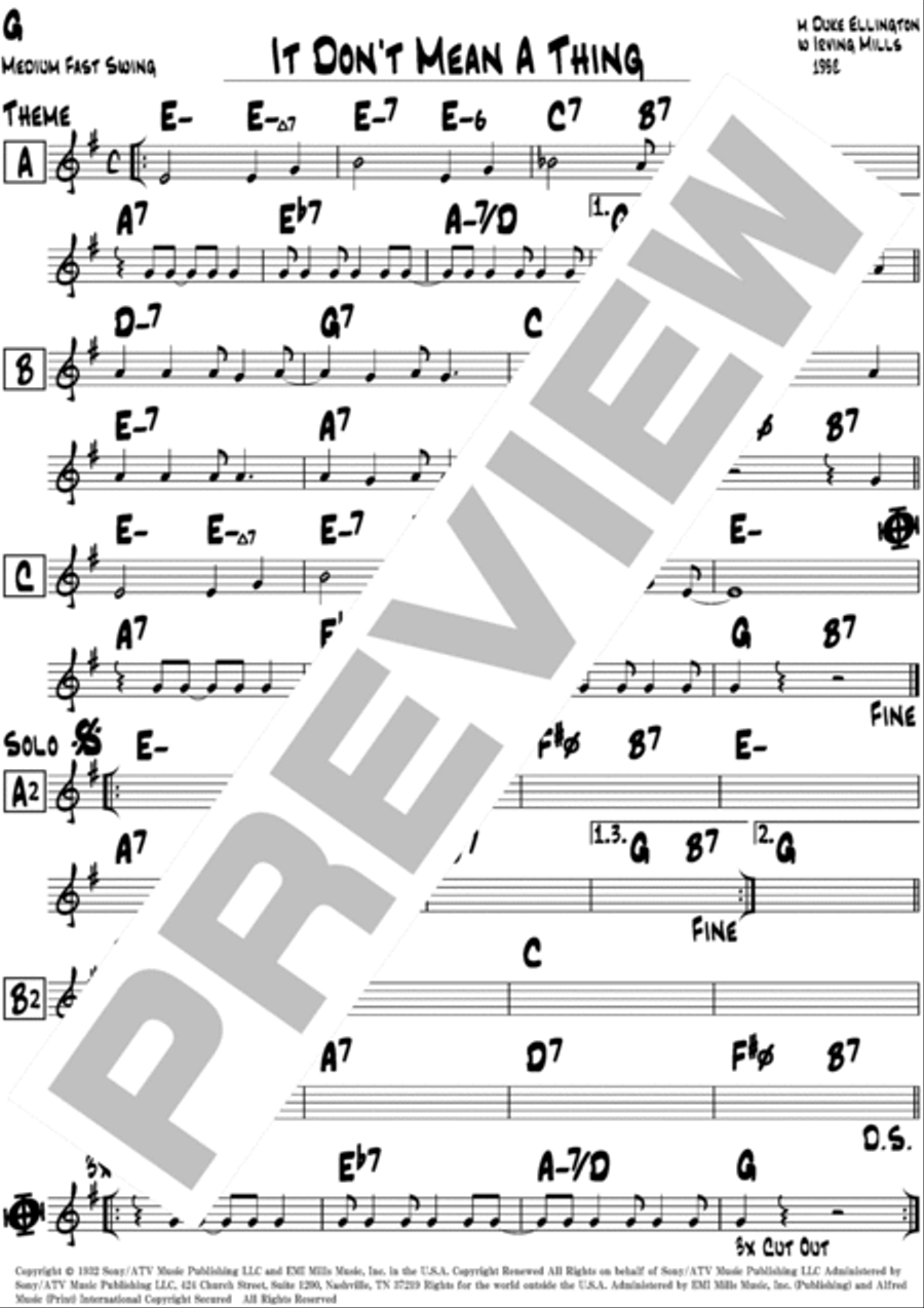 It Don't Mean A Thing (if It Ain't Got That Swing) Piano scores gallery preview page 5
