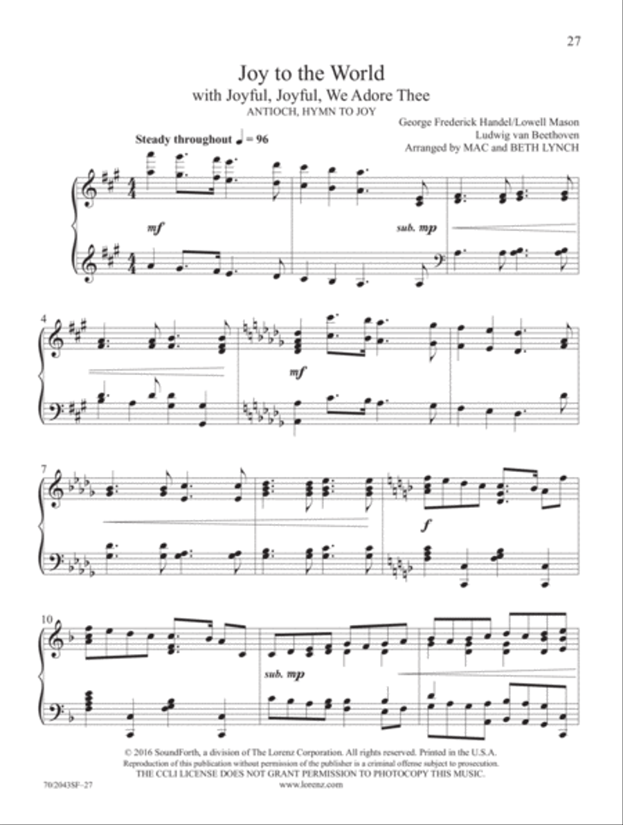 Worthy of Praise Piano Solo scores gallery preview page 8