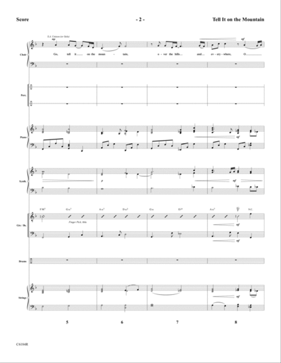 Tell It On the Mountain Tell It On the Mountain Choir scores gallery preview page 4