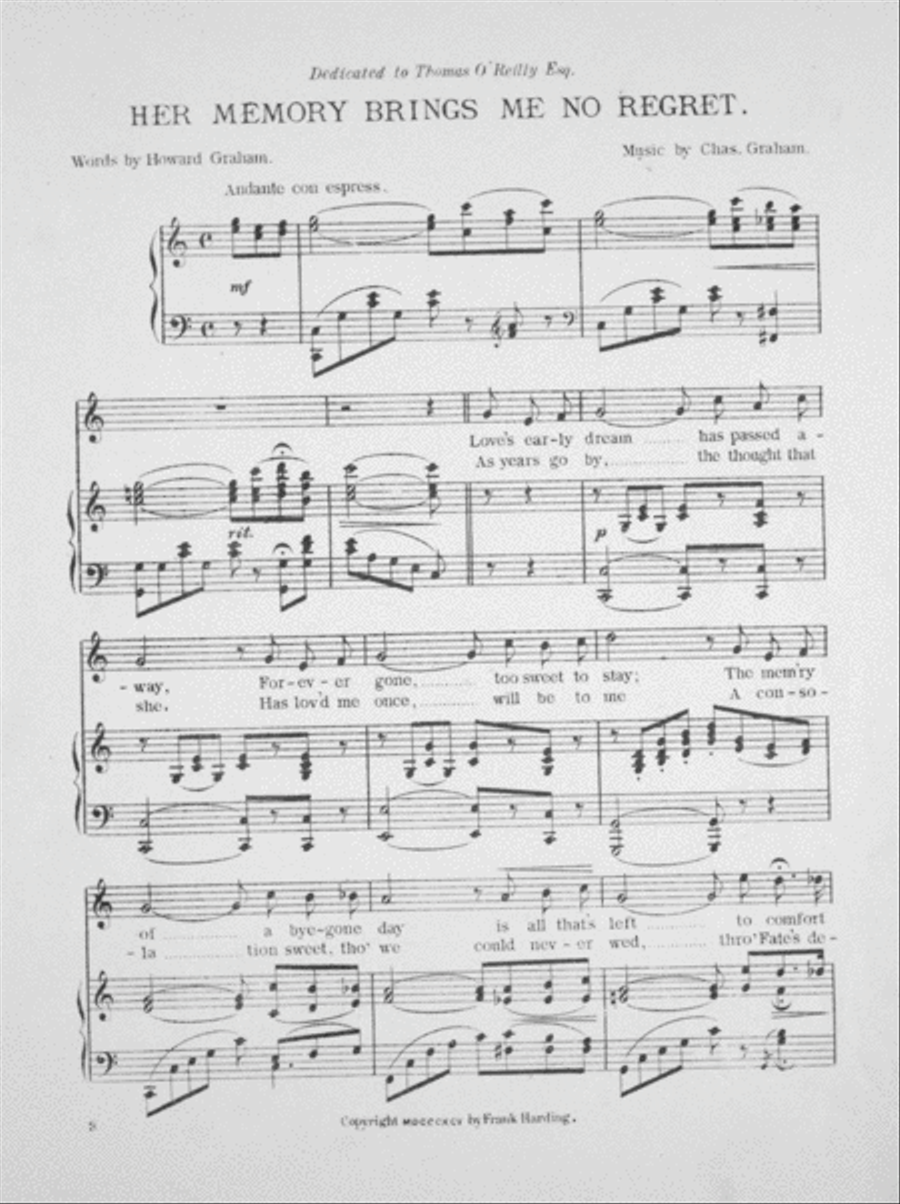 Her Mem'ry Brings Me No Regret Voice scores gallery preview page 2