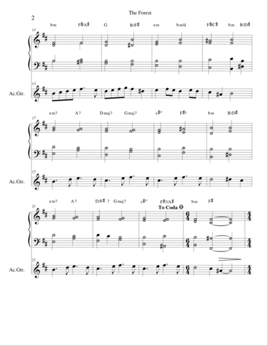 The Forest Classical Guitar scores gallery preview page 2