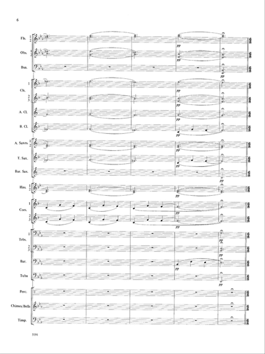 Wind Chimes: Score Wind Chimes: Score Concert Band scores gallery preview page 6