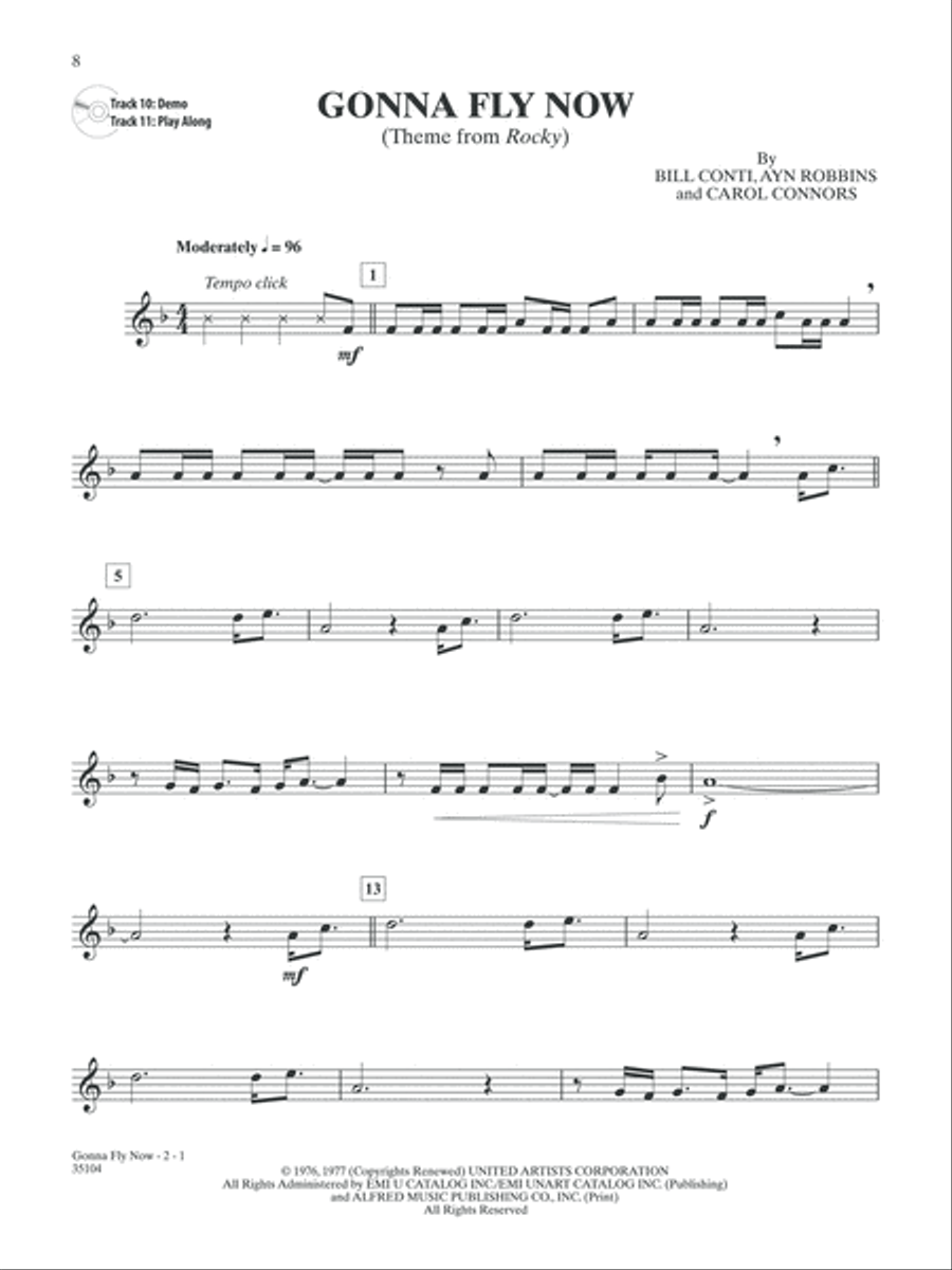 Classic Movie Instrumental Solos Clarinet Solo scores gallery preview page 3