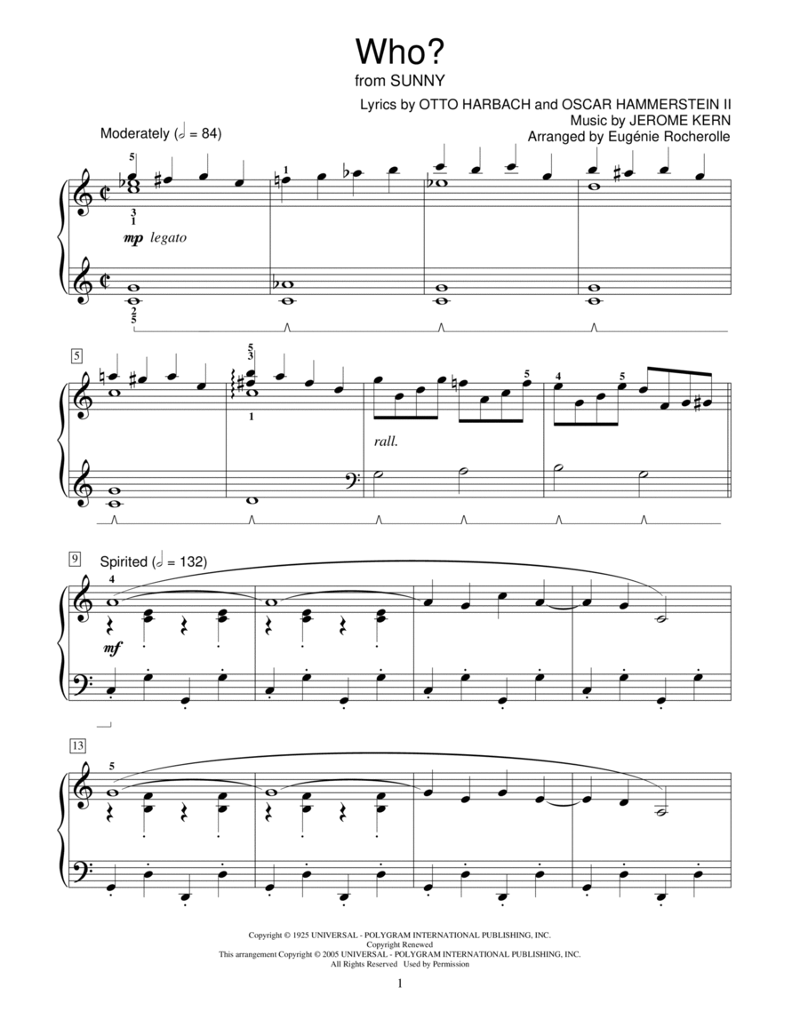 Who? Who? Piano Method scores gallery preview page 1