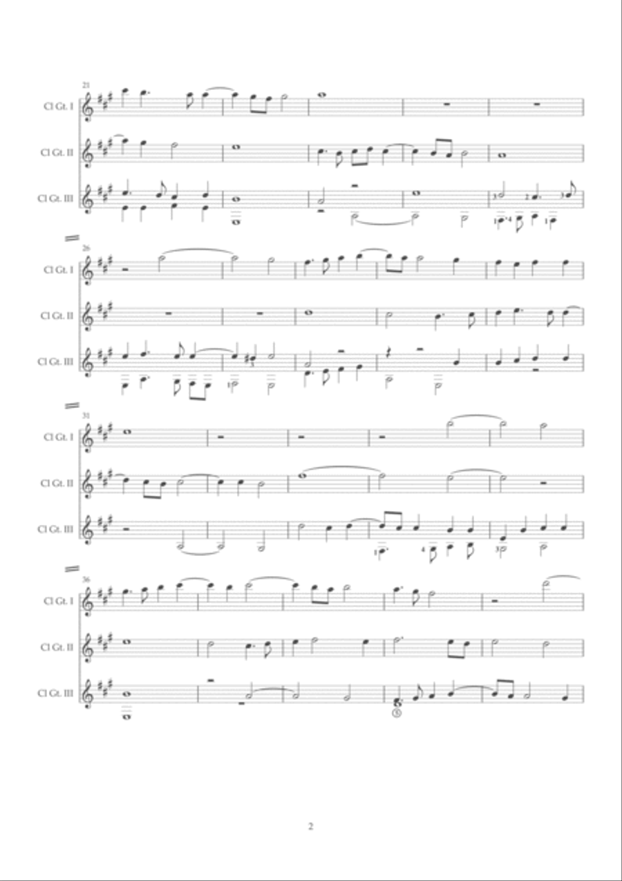 Sicut Cervus Classical Guitar scores gallery preview page 2