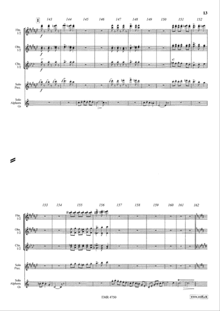 Capriccio Sur Deux Chants Populaires Orchestra scores gallery preview page 13