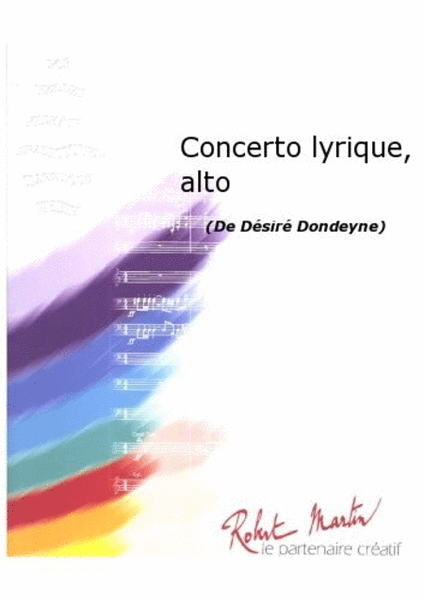 Concerto Lyrique Alto Saxophone Solo image number null