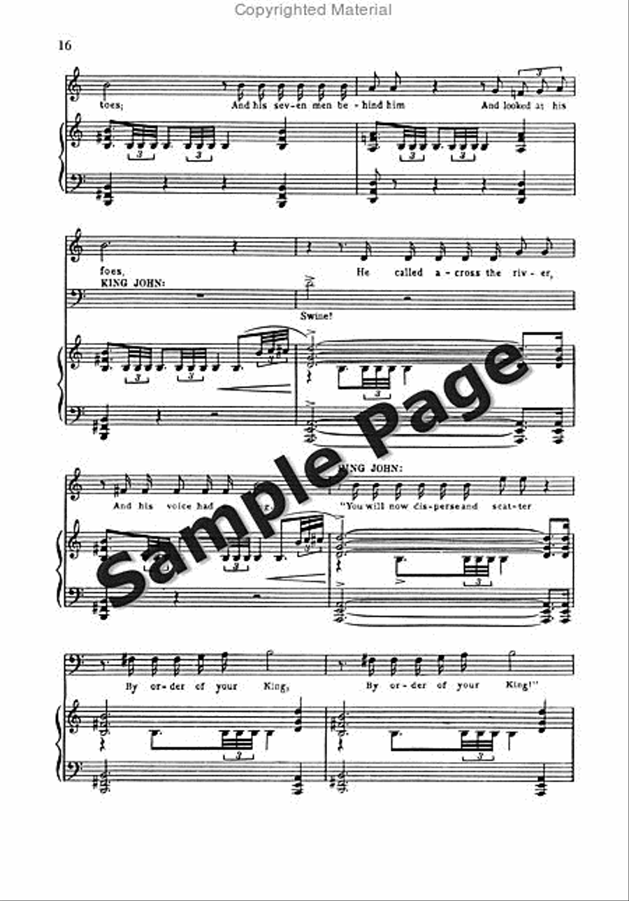 Ballad of Magna Carta 4-Part scores gallery preview page 17