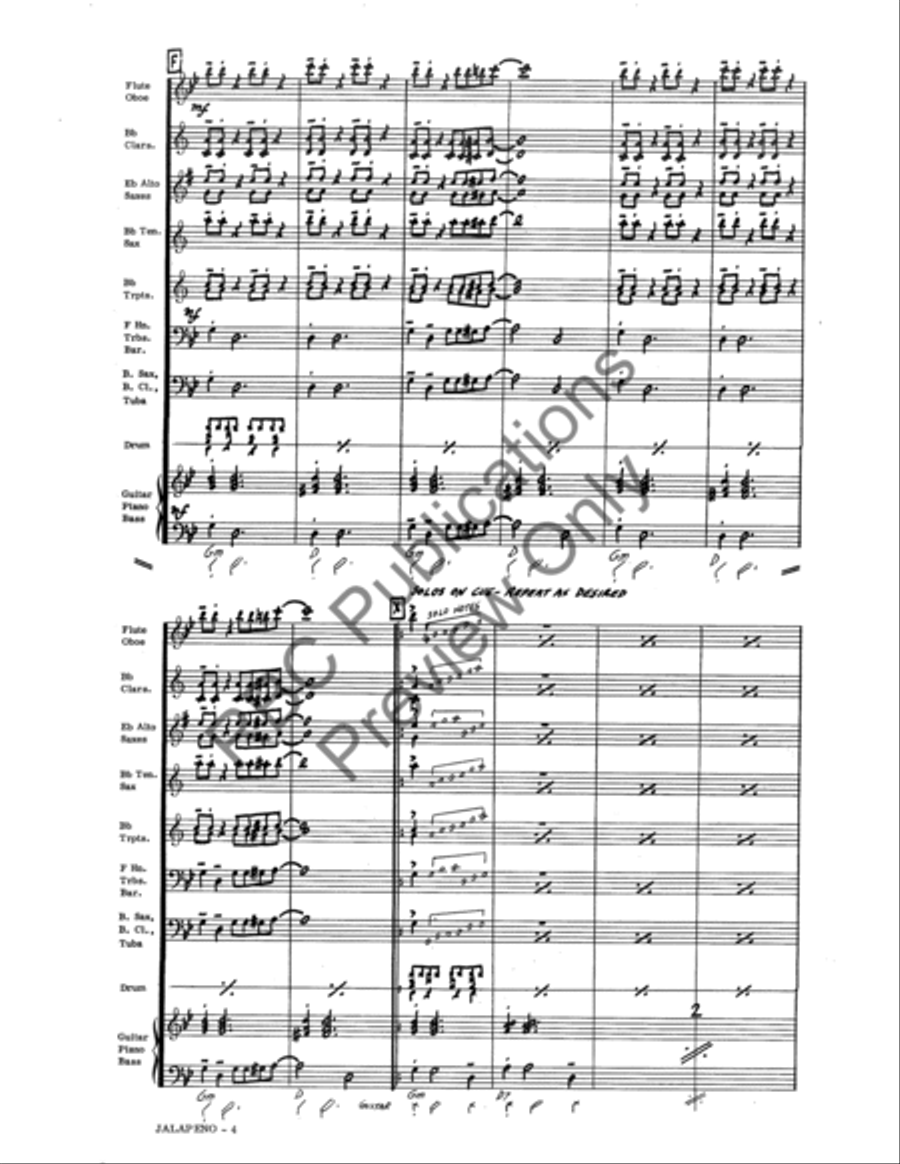 Jalapeno Jazz Ensemble scores gallery preview page 6