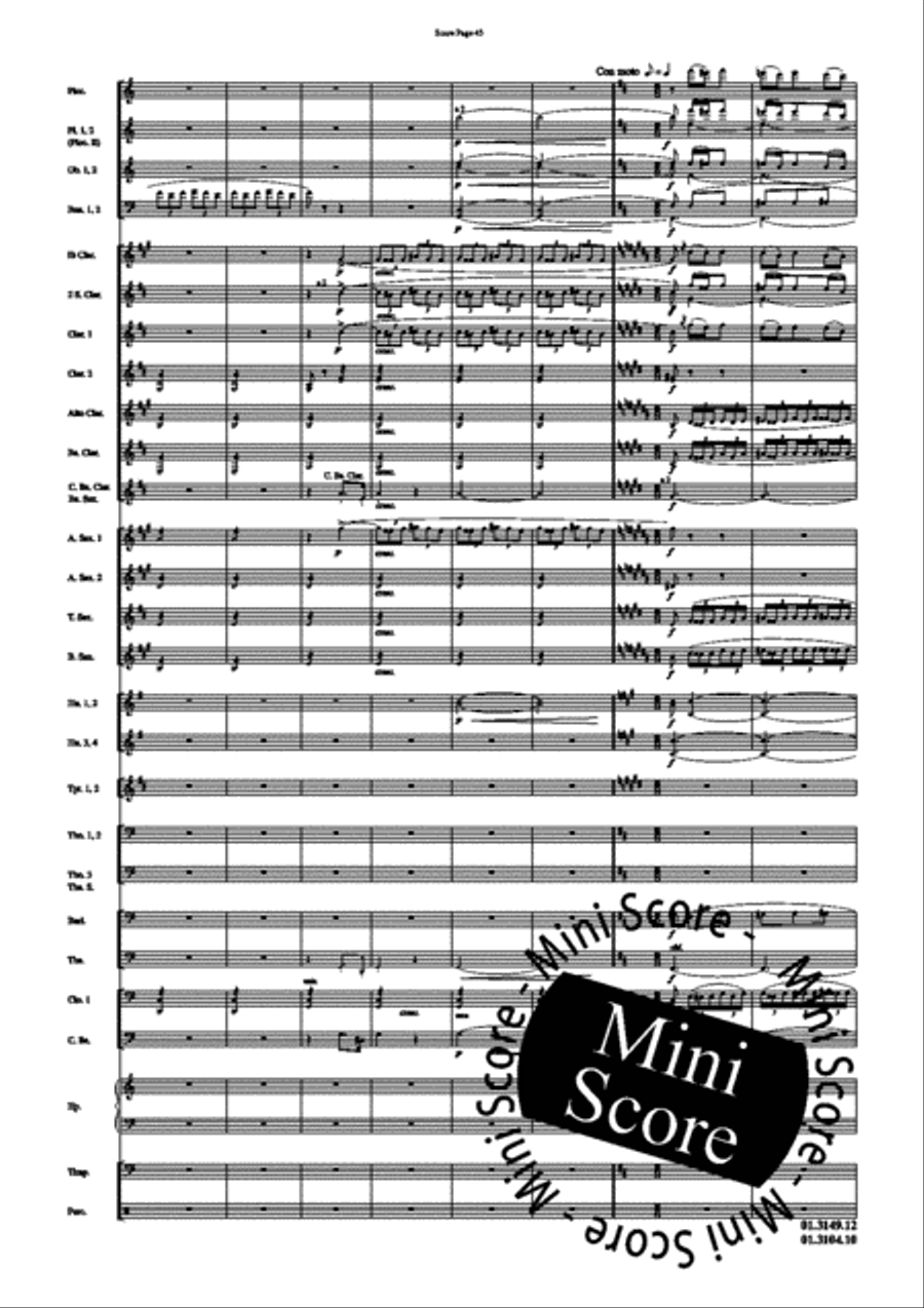 Scheherazade, Part II Concert Band scores gallery preview page 49