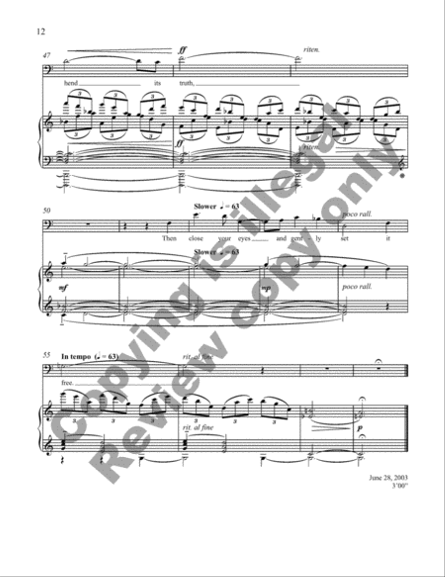 Everyone Sang: Four Songs for Baritone and Piano image number null