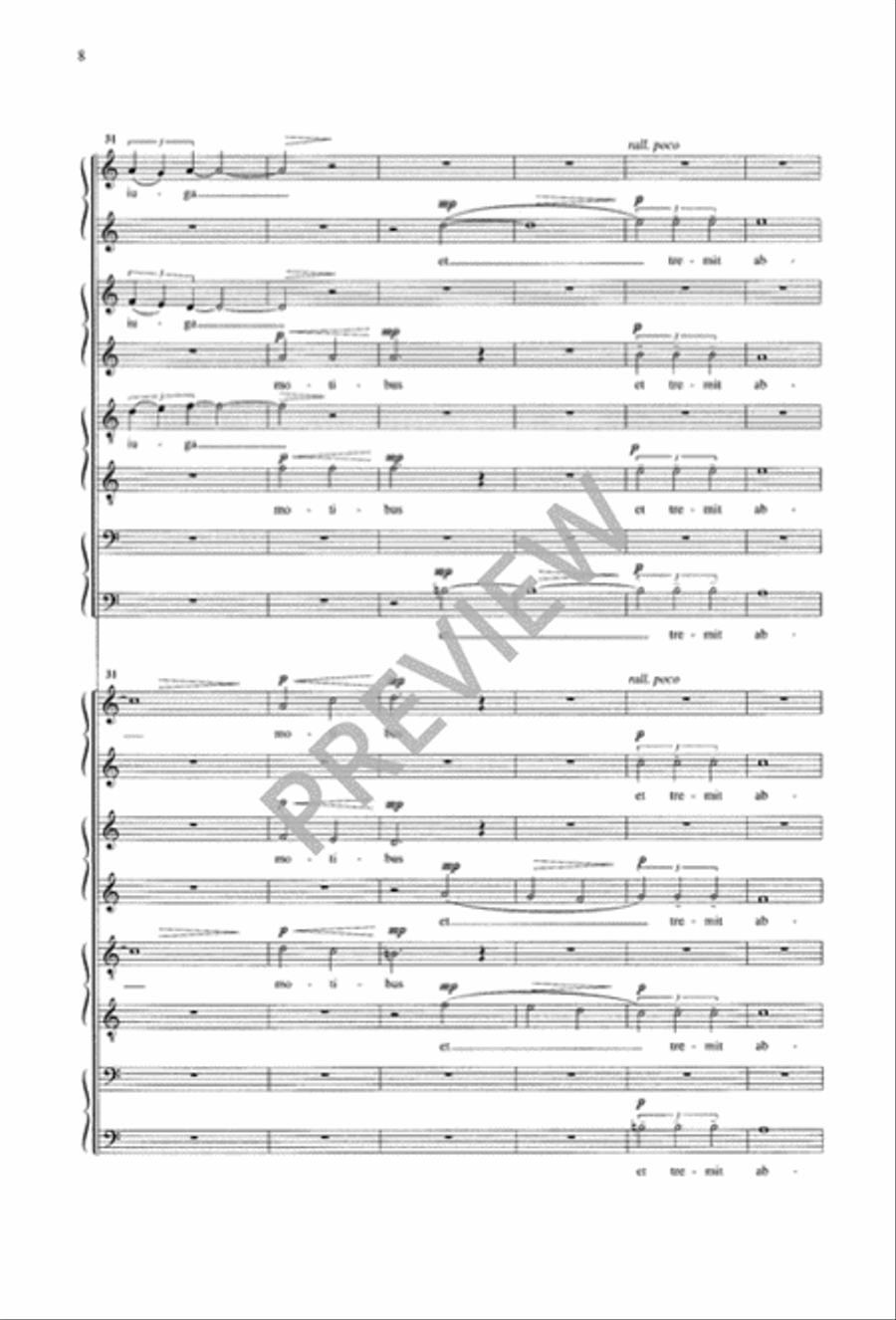 Two Motets (1. Mosella, 2. Te Vigilans Oculis) 4-Part scores gallery preview page 9