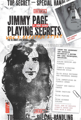 Book cover for Guitar World -- Jimmy Page Playing Secrets, Volume 1