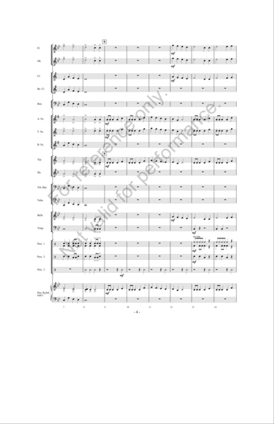 Zombie Stomp Zombie Stomp Concert Band scores gallery preview page 3