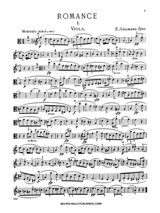 Book cover for Schumann: Three Romances, Op. 94