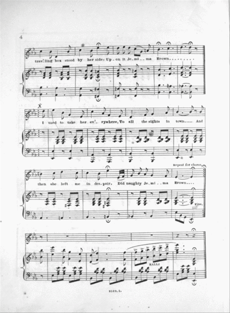 Jemima Brown, or, The Queen of a Sewing Machine Voice scores gallery preview page 3