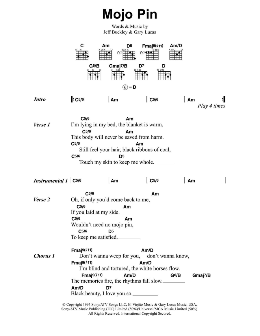 Mojo Pin Acoustic Guitar scores gallery preview page 1