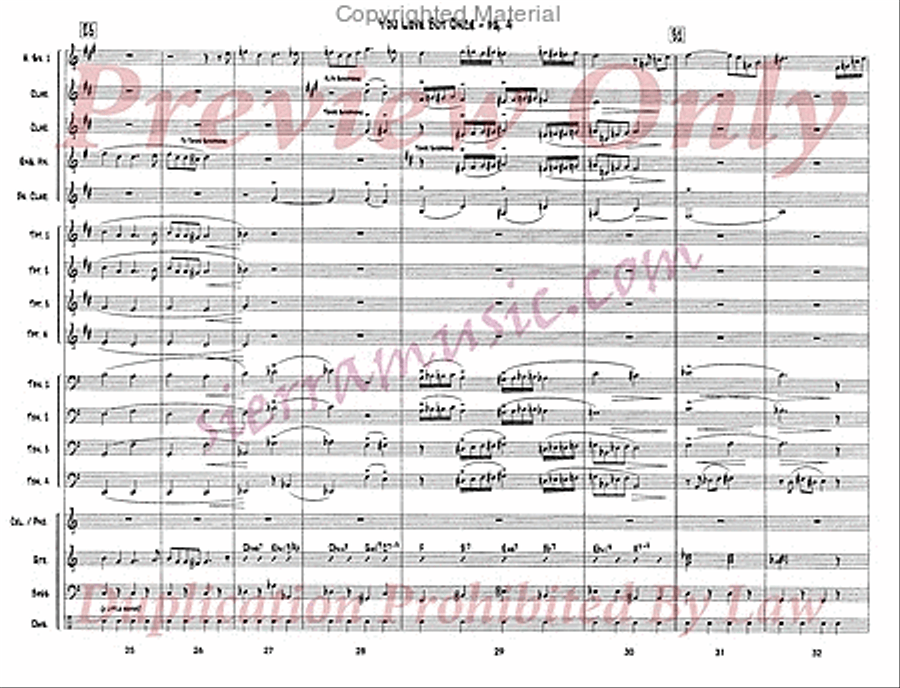 You Love But Once Big Band scores gallery preview page 5
