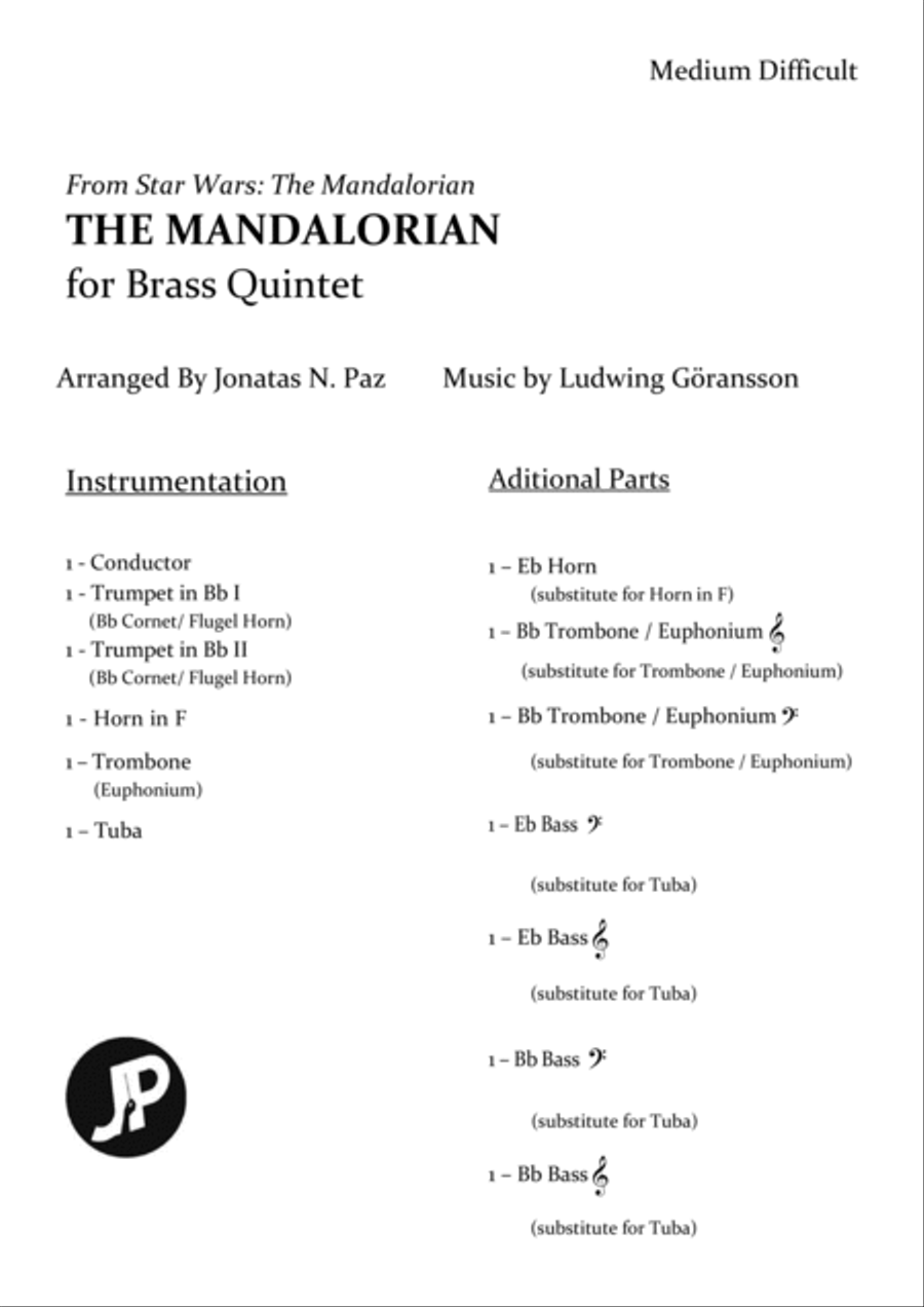 The Mandalorian The Mandalorian Brass Ensemble scores gallery preview page 2