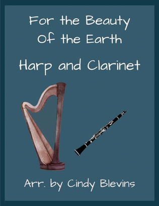 Book cover for For the Beauty of the Earth, for Harp and Clarinet