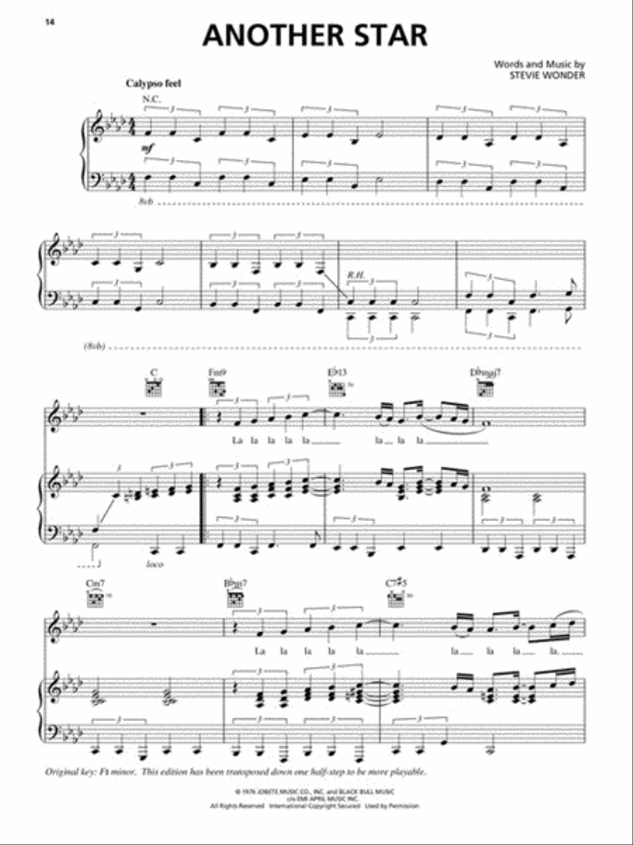 The Stevie Wonder Anthology Piano, Vocal, Guitar scores gallery preview page 6