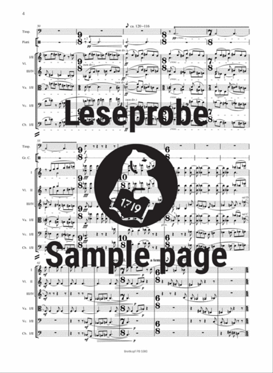 Music for String Instruments, Percussion and Celesta BB 114 String Orchestra scores gallery preview page 5