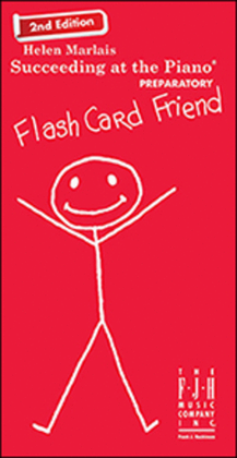 Book cover for Succeeding at the Piano, Flash Card Friend - Preparatory (2nd Edition)