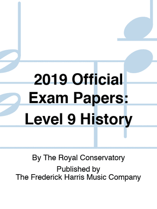 2019 Official Exam Papers: Level 9 History