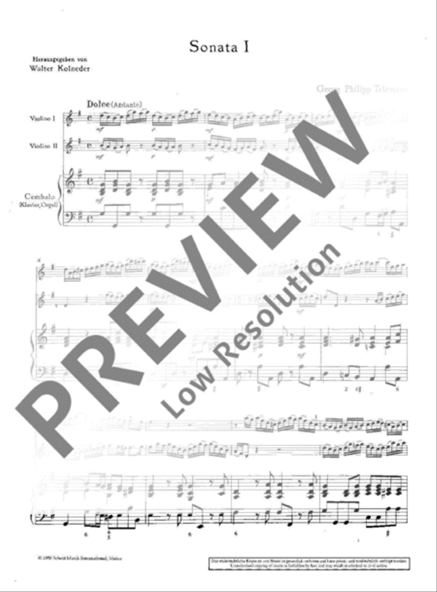 Six Sonatas Cello scores gallery preview page 3