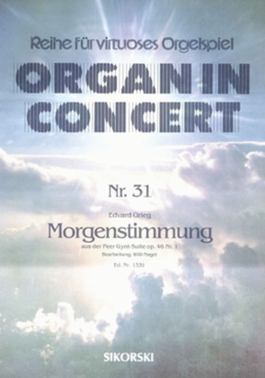 Book cover for Morgenstimmung Aus Der Peer-gynt-suite Nr. 1 Fur Elektronische Orgel Op. 46/1