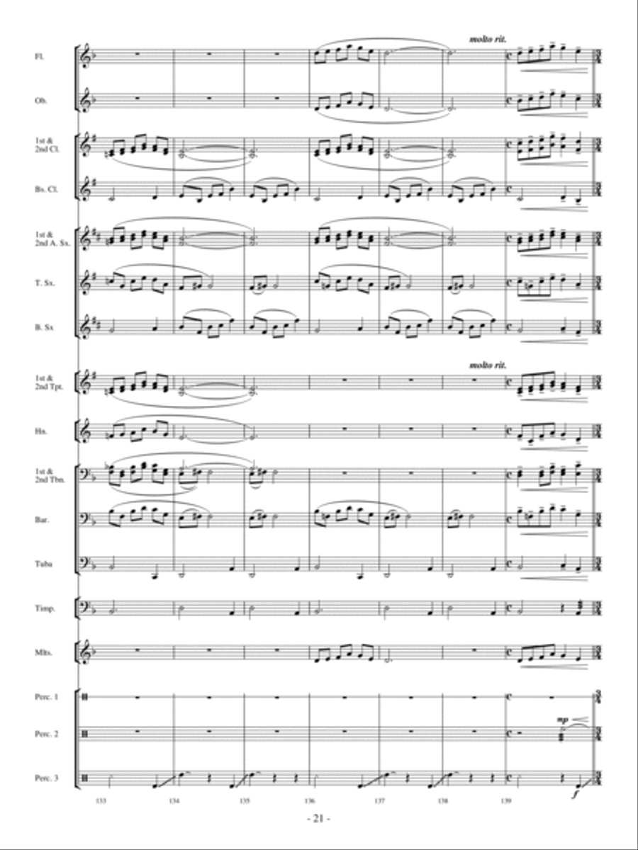 The Phantom Train Concert Band scores gallery preview page 20