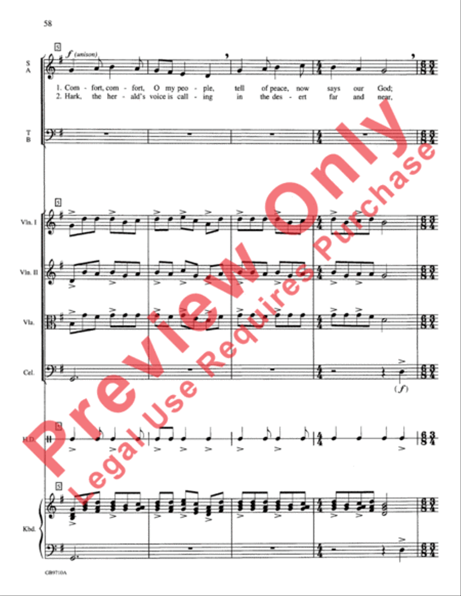 A Festival of Lessons and Carols Choir scores gallery preview page 59
