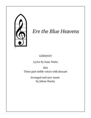 Book cover for Ere the Blue Heavens (GERMANY)