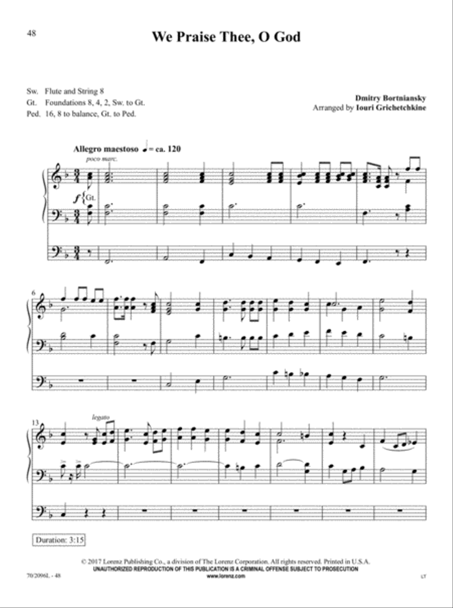 The Organist's Library, Vol. 63 Organ Solo scores gallery preview page 16