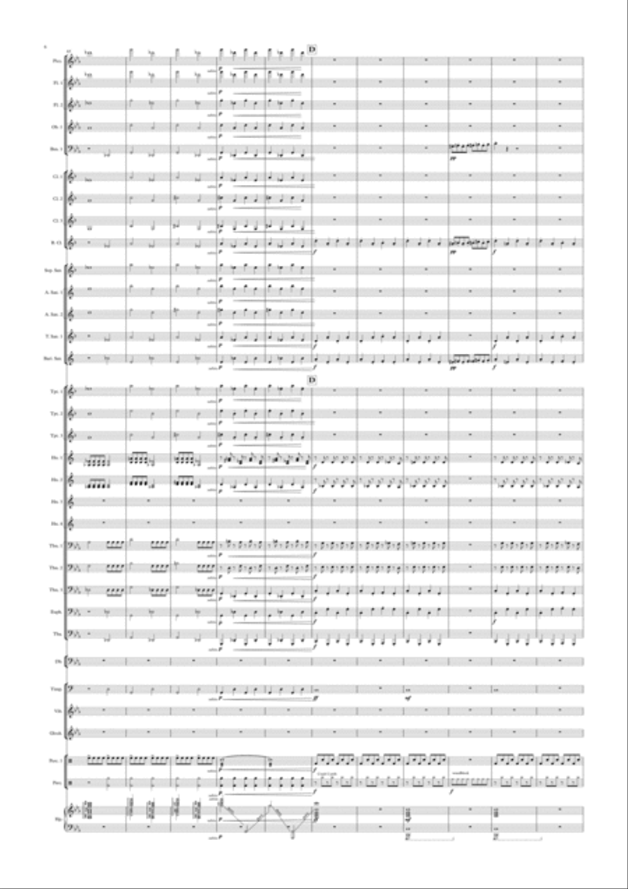 Bed Time Horror Dance By Jannes Jacobs Concert Band scores gallery preview page 6