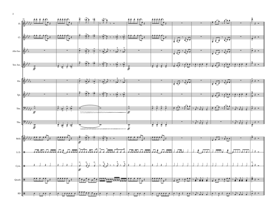 Double Life Marching Band scores gallery preview page 2
